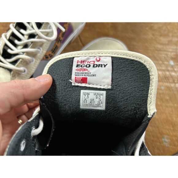 Vans Sk8-Hi Shoe- Heiq Eco-dry Water repellent with leopard print M/ 7.5 W/ 9 - Picture 6 of 9